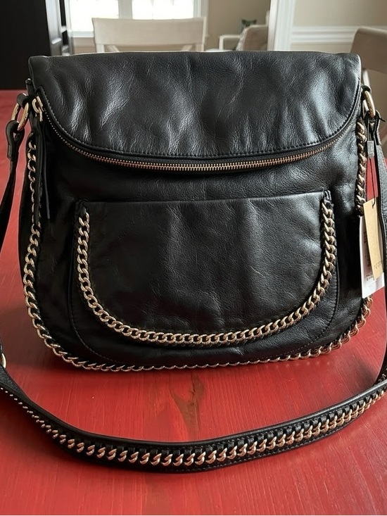 Sabina Handbags - Sabina New York Black genuine Leather Crossbody/Messenger Bag NWT